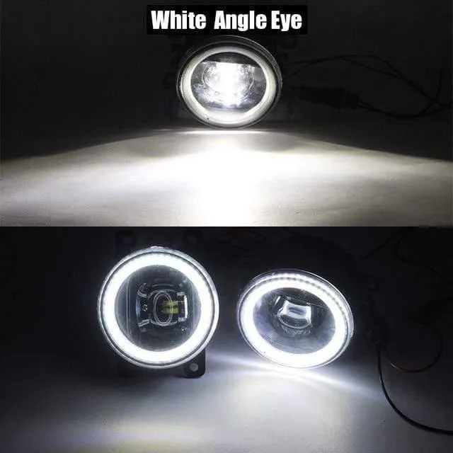 2 Stück Auto LED Birne 4000LM Nebelscheinwerfer Angel Eye Tagfahrlicht DRL 12V Hohe Helligkeit Für Subaru WRX STI 2015 2016