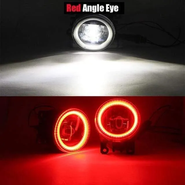 2 Stück Auto LED Birne 4000LM Nebelscheinwerfer Angel Eye Tagfahrlicht DRL 12V Hohe Helligkeit Für Subaru WRX STI 2015 2016