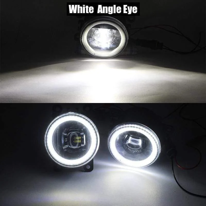 2 Stück Auto LED Birne 4000LM Nebelscheinwerfer Angel Eye Tagfahrlicht DRL 12V Hohe Helligkeit Für Subaru WRX STI 2015 2016