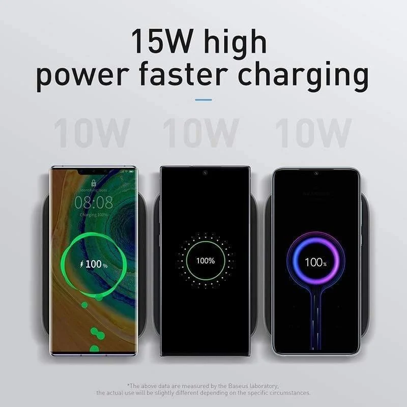 Baseus 15W Qi Wireless Ladeständer für iPhone 11 Pro X XS Samsung S10 S9 S8 Schnelle kabellose Ladestation mit Halter