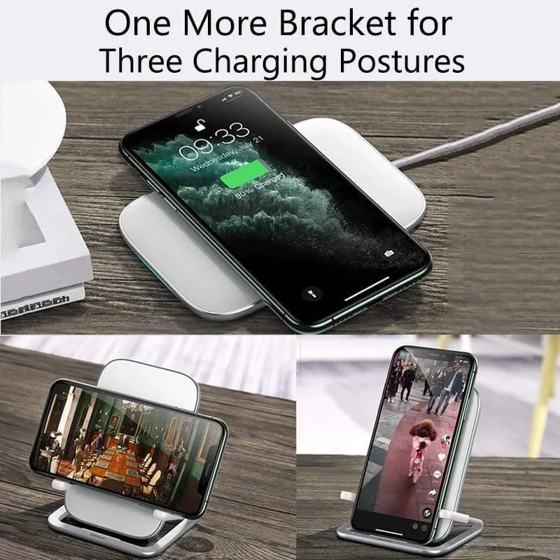 Baseus 15W Qi Wireless Ladeständer für iPhone 11 Pro X XS Samsung S10 S9 S8 Schnelle kabellose Ladestation mit Halter