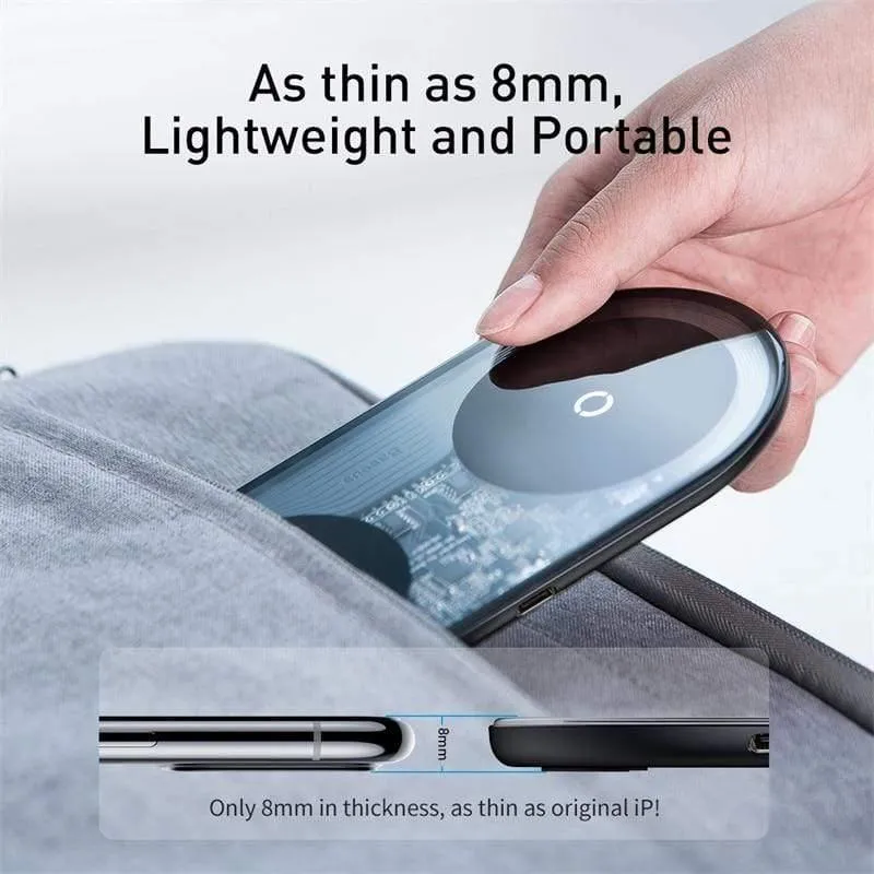 Baseus Visible Wireless Charger Wireless Chargepad für iPhone Airpods 15 W Schnellladegerät Wireless Charge Pad QI-fähige Geräte