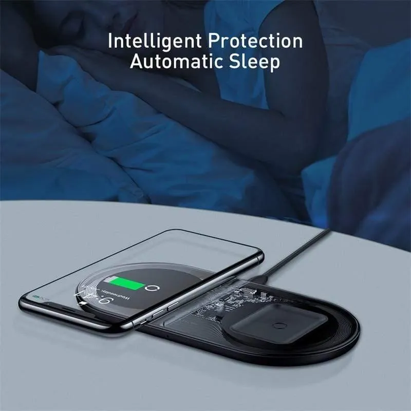 Baseus Visible Wireless Charger Wireless Chargepad für iPhone Airpods 15 W Schnellladegerät Wireless Charge Pad QI-fähige Geräte