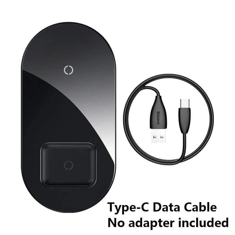 Baseus Visible Wireless Charger Wireless Chargepad für iPhone Airpods 15 W Schnellladegerät Wireless Charge Pad QI-fähige Geräte