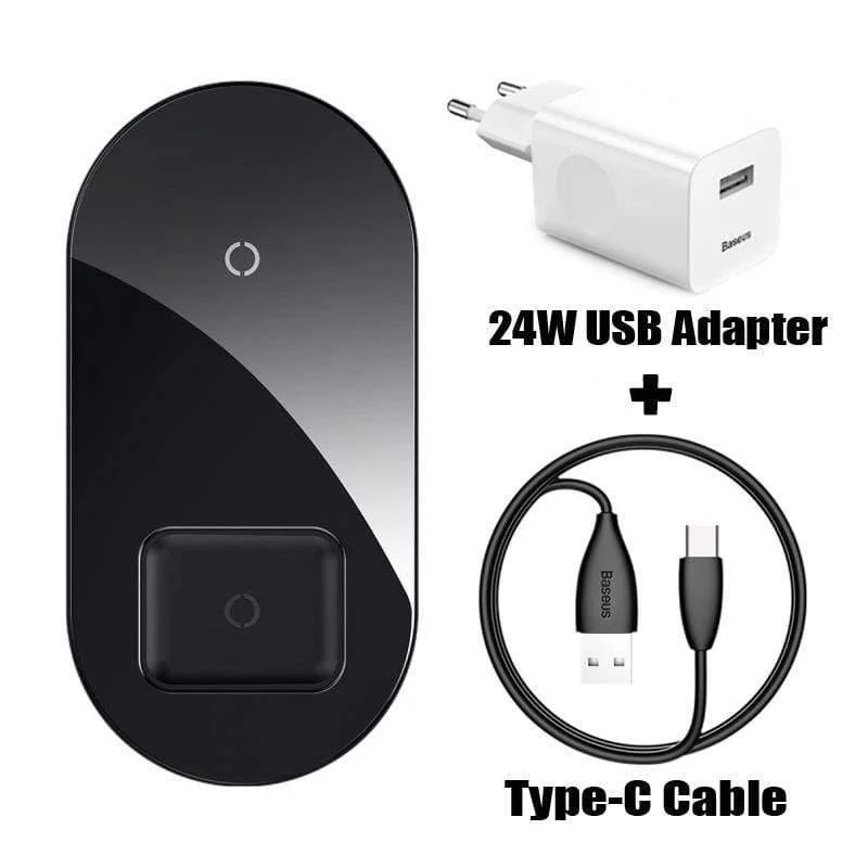 Baseus Visible Wireless Charger Wireless Chargepad für iPhone Airpods 15 W Schnellladegerät Wireless Charge Pad QI-fähige Geräte