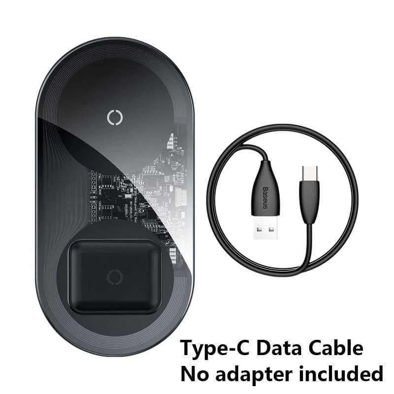 Baseus Visible Wireless Charger Wireless Chargepad für iPhone Airpods 15 W Schnellladegerät Wireless Charge Pad QI-fähige Geräte