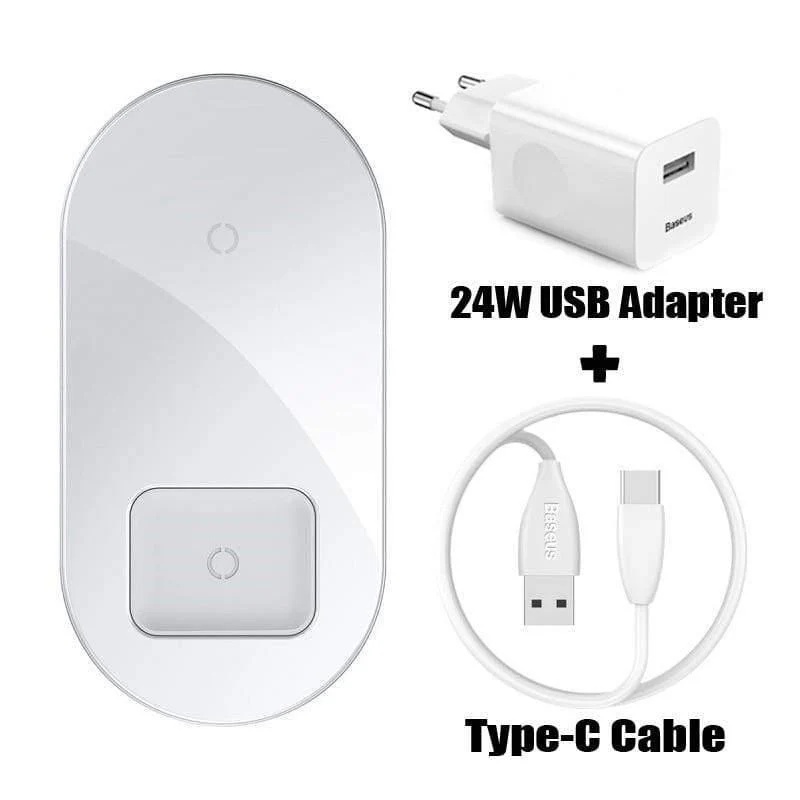 Baseus Visible Wireless Charger Wireless Chargepad für iPhone Airpods 15 W Schnellladegerät Wireless Charge Pad QI-fähige Geräte