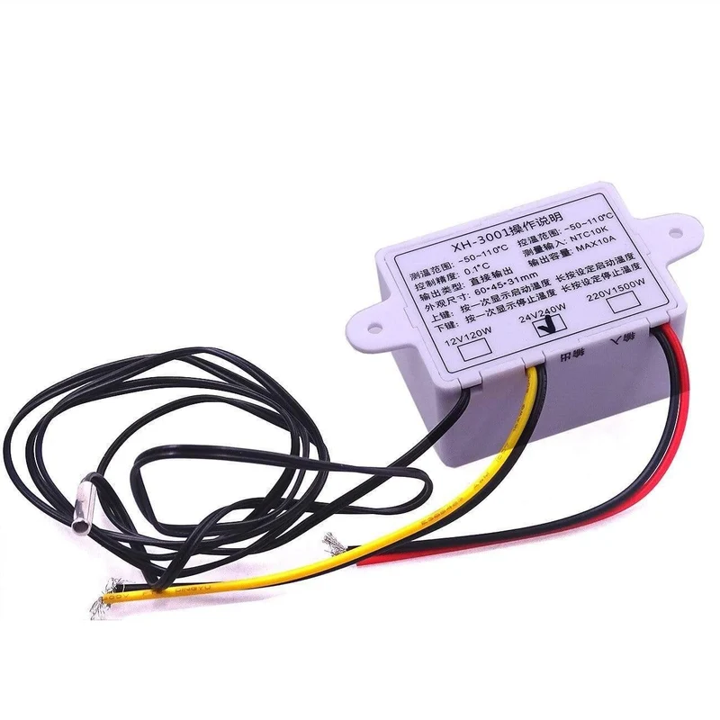 220V W3001 XH-W3001 Digitaler Thermostat für Inkubator Temperaturregler 110V-220V 10A Thermoregulator Temperaturtester 12V