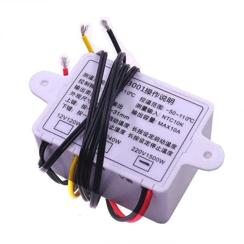 220V W3001 XH-W3001 Digitaler Thermostat für Inkubator Temperaturregler 110V-220V 10A Thermoregulator Temperaturtester 12V