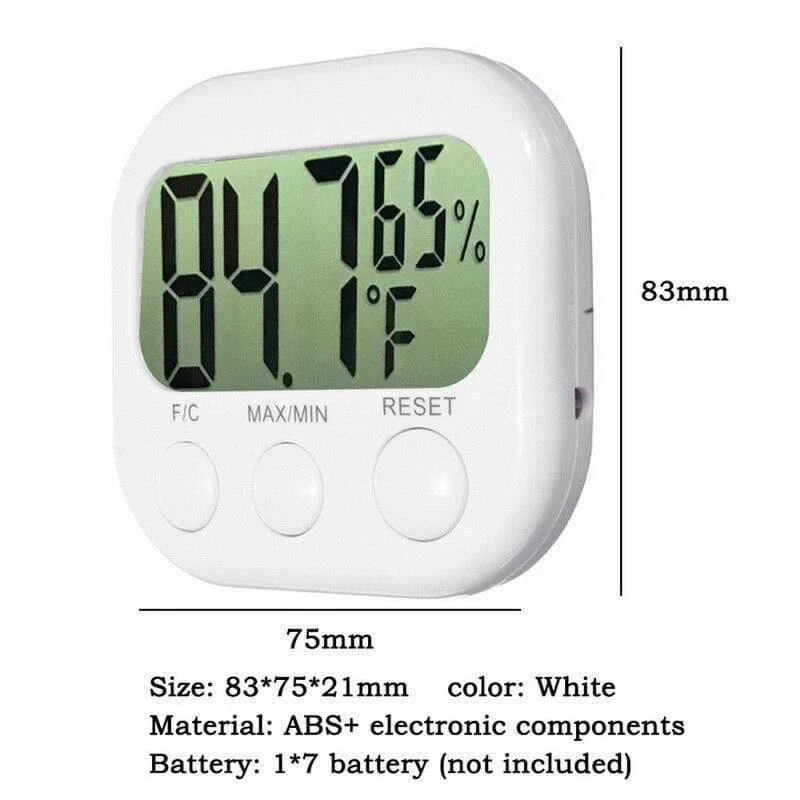LCD Digital Thermometer Hygrometer Großbildkalender Uhr Wetterstation Schreibtischuhr Temperatur Luftfeuchtigkeitsmesser