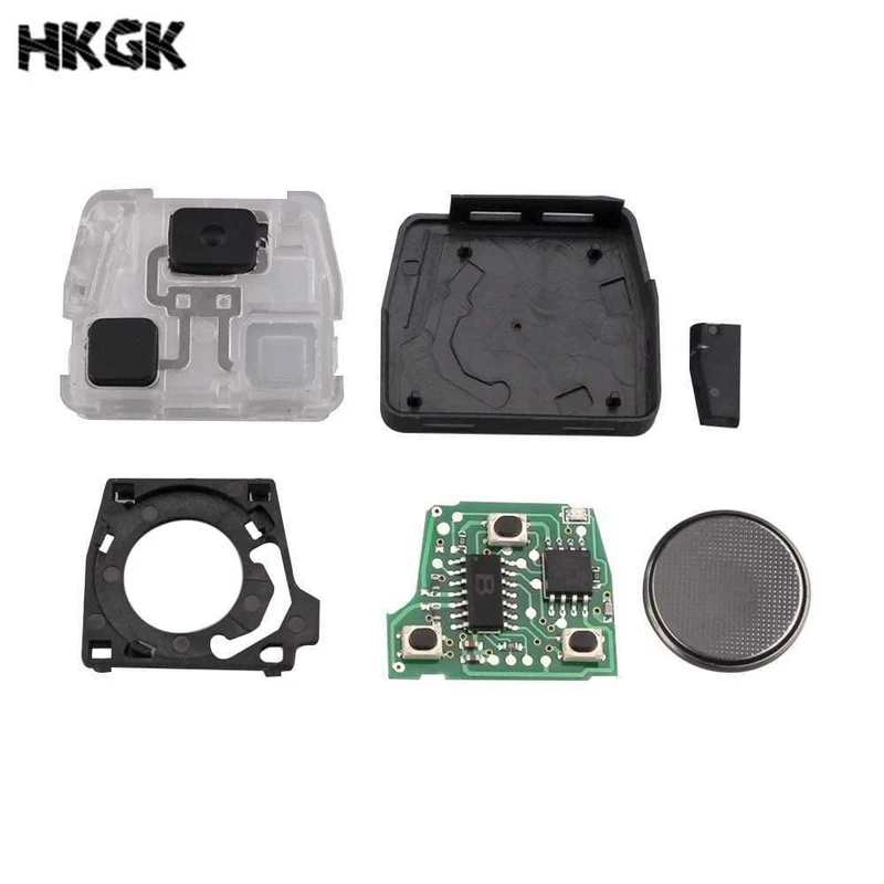 2 tasten 433Mhz Auto fernbedienung schlüssel Für Toyota Avensis Kluger Prado120 Tarago RAV4 Ersatz Fernbedienung Schlüssel 4D67/4C Chip