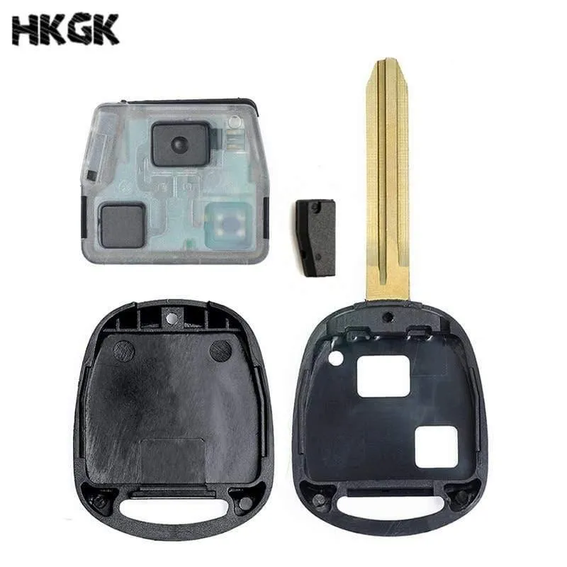 2 tasten 433Mhz Auto fernbedienung schlüssel Für Toyota Avensis Kluger Prado120 Tarago RAV4 Ersatz Fernbedienung Schlüssel 4D67/4C Chip