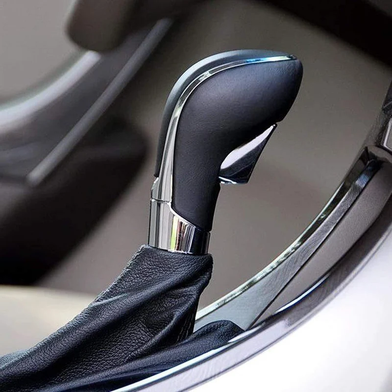 Schwarz Chrom PU Leder Automatikgetriebe Schaltknauf für Opel Vauxhall Insignia Buick Regal 20986271