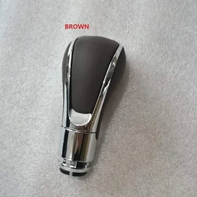 Schwarz Chrom PU Leder Automatikgetriebe Schaltknauf für Opel Vauxhall Insignia Buick Regal 20986271