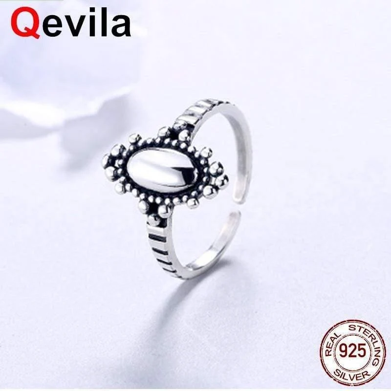 925 Silber Damenring Einfache Punk Elegante Hochzeit Verlobungsfeier Ring Weiblichen Schmuck Boho Geburtstagsgeschenk