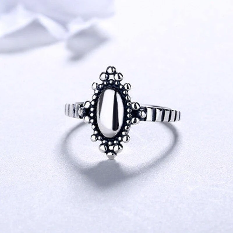 925 Silber Damenring Einfache Punk Elegante Hochzeit Verlobungsfeier Ring Weiblichen Schmuck Boho Geburtstagsgeschenk
