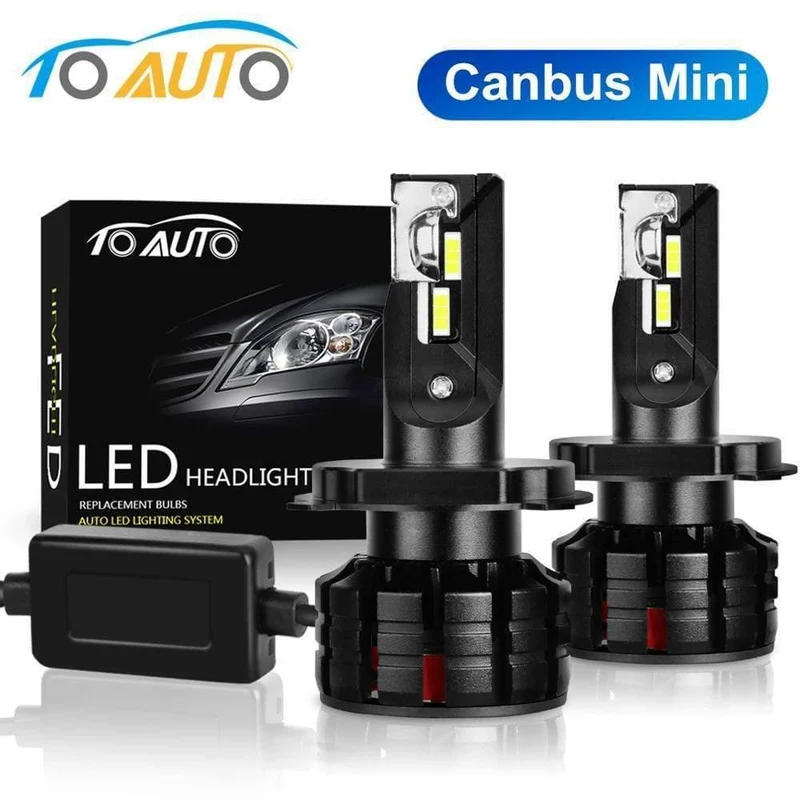 2Pcs H1 H3 H4 H7 Led Canbus H8 H11 HB3 9005 HB4 9006 Led Scheinwerfer Mini 12000LM Auto glühbirnen Fehler Kostenlose Auto Lampe 6000K