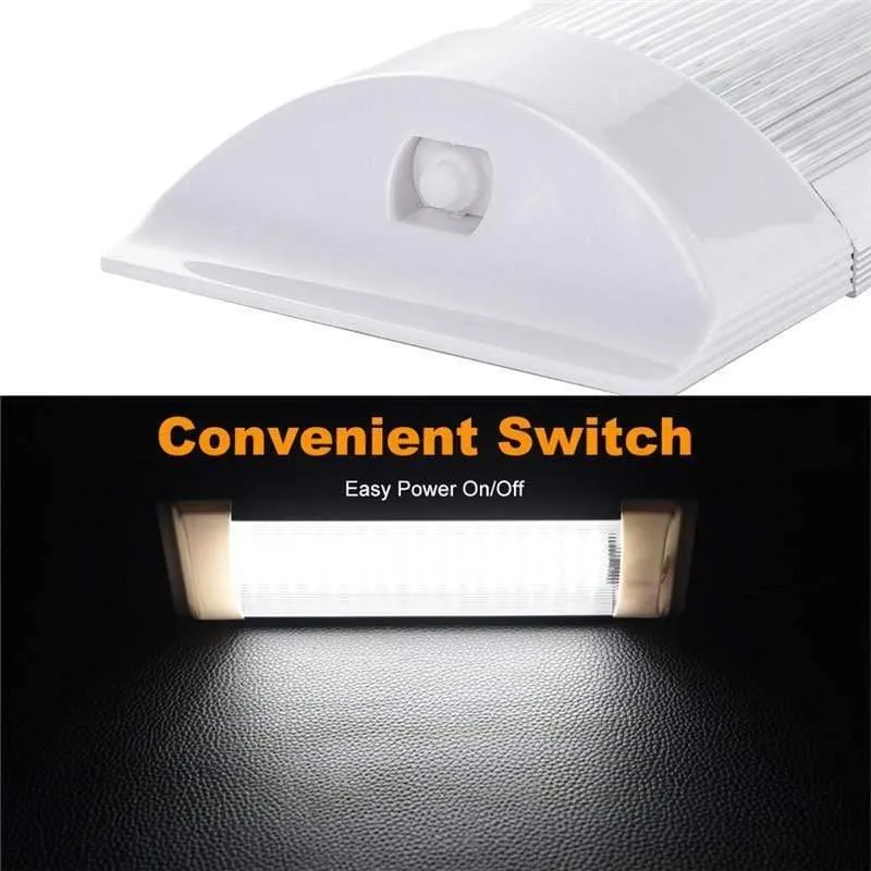 11 "10W Auto 72 LED Weiß Deckenleuchte Rohr Lampen Auto Innen Led Lichtleiste mit Schalter für Van Lorry Truck RV Camper