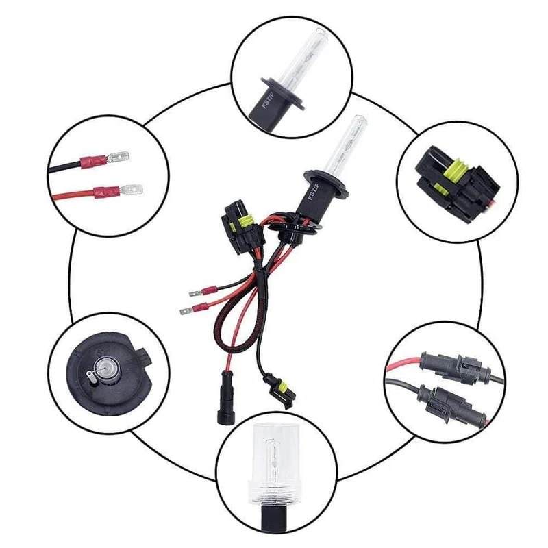 2 stücke 12V 55W Xenon H7 HID Conversion Kit H1 H3 H11 9005 Birne Auto Auto Scheinwerfer Lampe 3000k 4300k 5000K 6000k 8000K 12000K