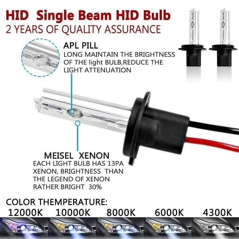 2 stücke 12V 55W Xenon H7 HID Conversion Kit H1 H3 H11 9005 Birne Auto Auto Scheinwerfer Lampe 3000k 4300k 5000K 6000k 8000K 12000K