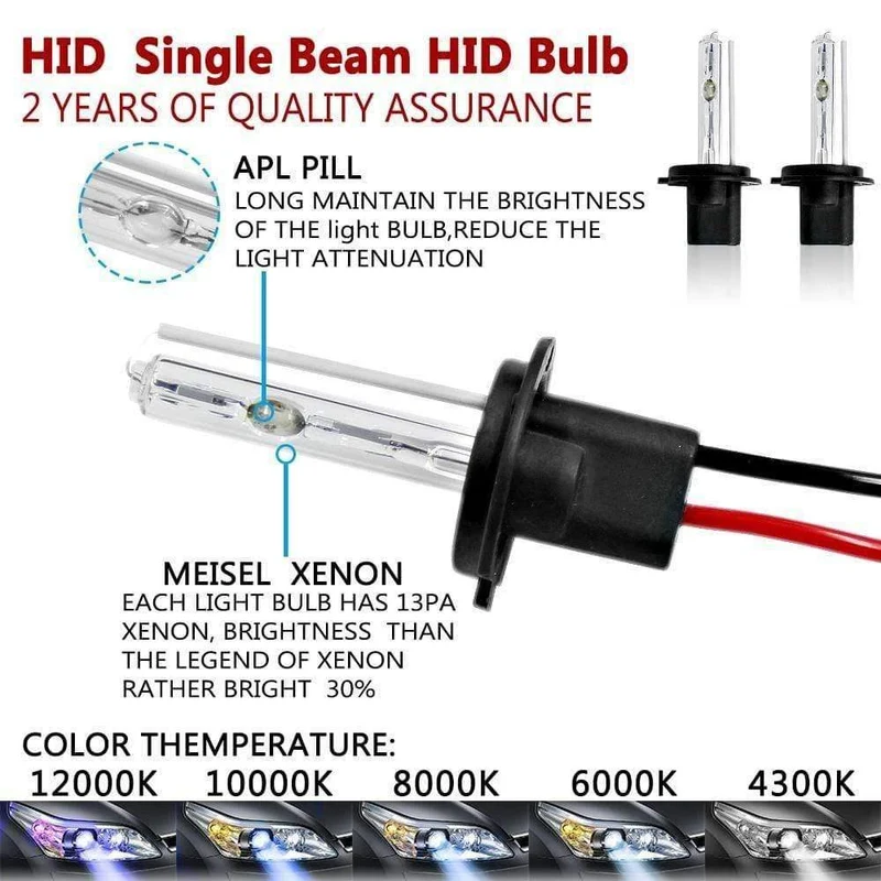 2 stücke 12V 55W Xenon H7 HID Conversion Kit H1 H3 H11 9005 Birne Auto Auto Scheinwerfer Lampe 3000k 4300k 5000K 6000k 8000K 12000K