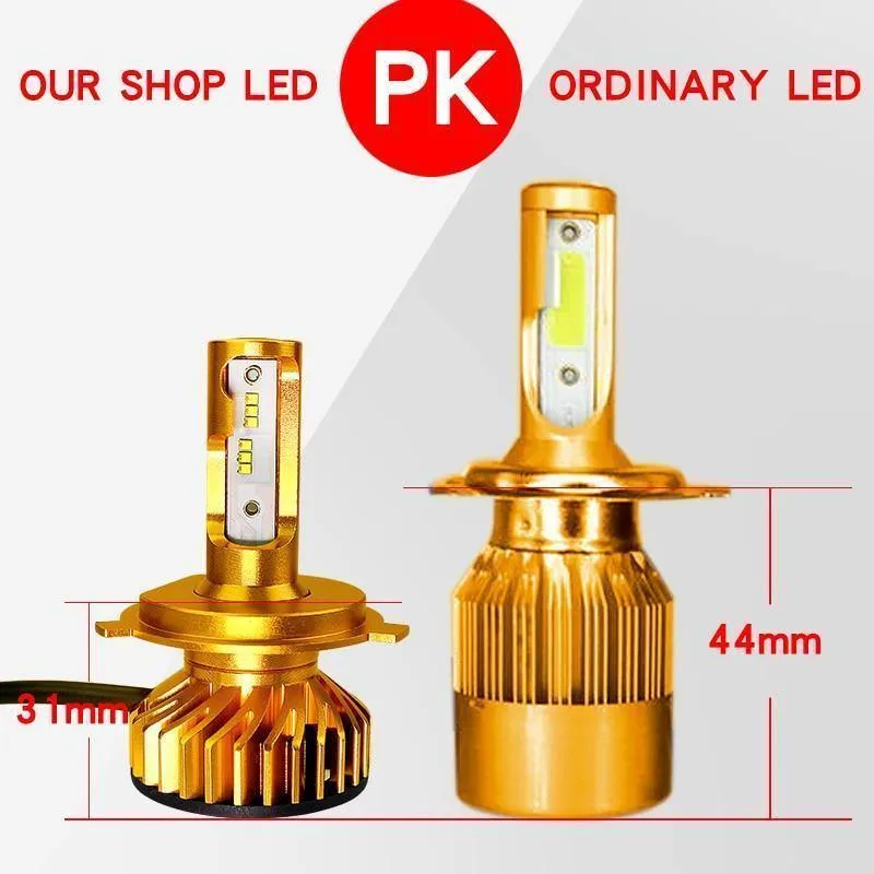Canbus H4 Led H7 LED mit 5000K ZES Chips 12000LM 72W H1 H3 HB3 9005 LED 9006 HB4 H8 H11 Nebellicht 4300K ​​6500K 8000K