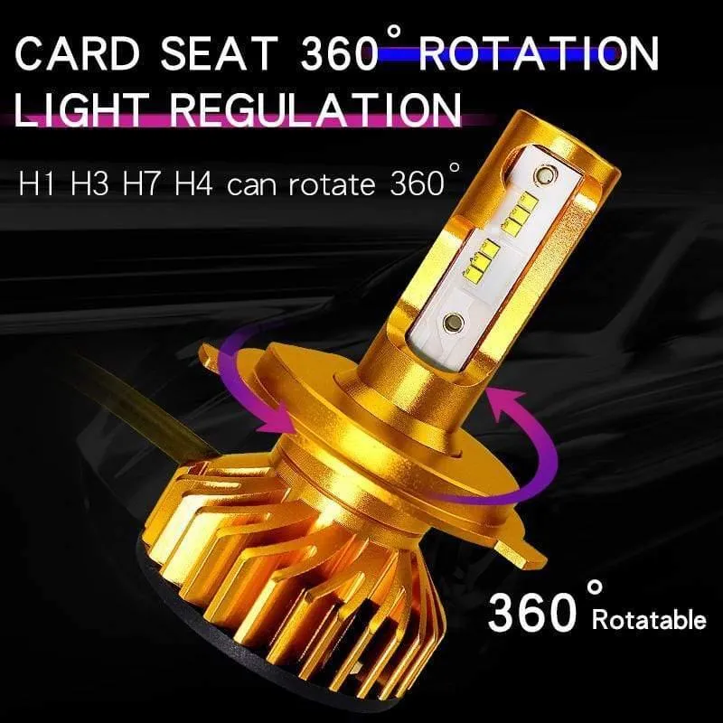 Canbus H4 Led H7 LED mit 5000K ZES Chips 12000LM 72W H1 H3 HB3 9005 LED 9006 HB4 H8 H11 Nebellicht 4300K ​​6500K 8000K