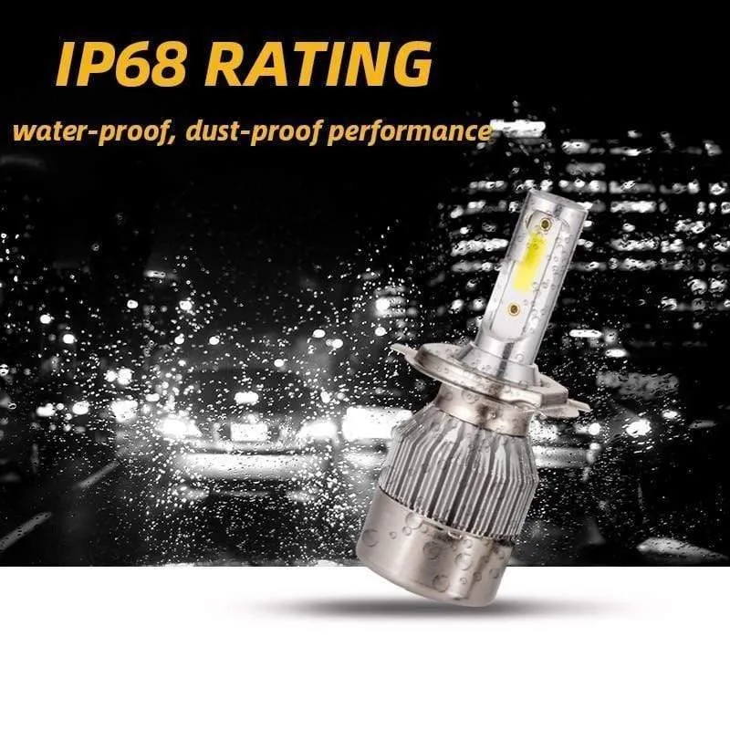 2PCS H7 Led Scheinwerfer H4 H1 H3 H8/H9/H11 9005/HB3 9006/HB4 9012 C6 led Turbo Fan Kühlung Auto Led Licht 12V 6000K
