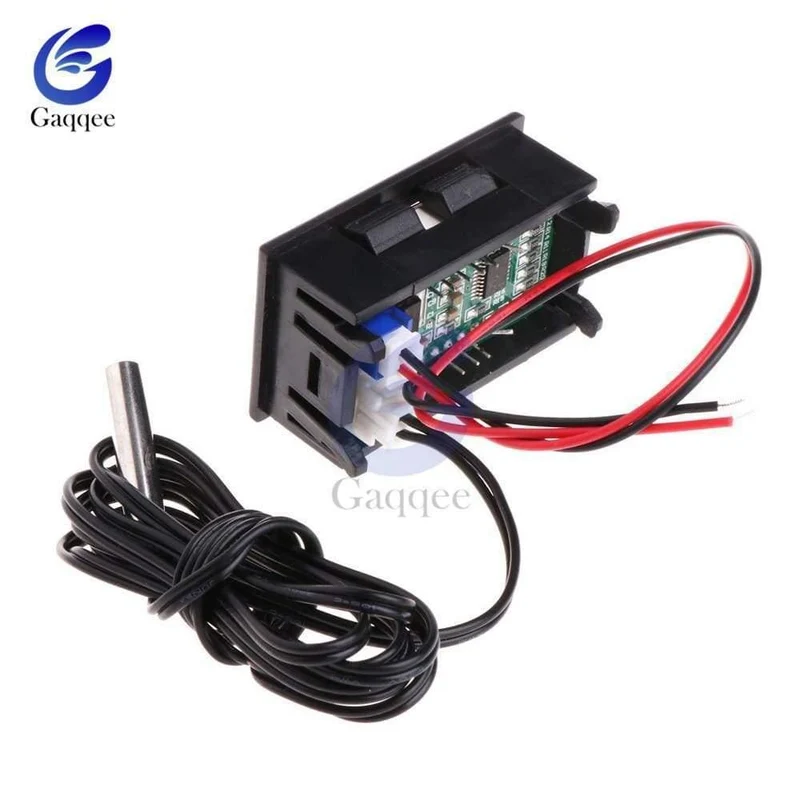 1M Dual LED Display Digitales Thermometer Kühlschrank Aquarium Auto Autotemperatursensor Messgerät Detektor Tester Waterpfoof Probe