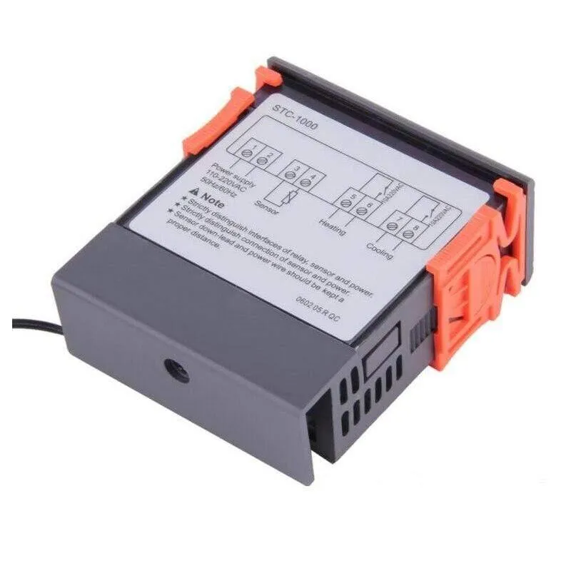 Digitaler Thermostat-Temperaturregler 12V 24V 220V Thermoregulator, Raumthermostat-Inkubator Termometro STC 1000