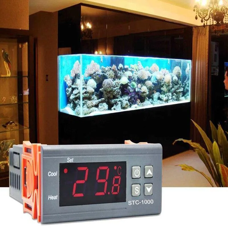 Digitaler Thermostat-Temperaturregler 12V 24V 220V Thermoregulator, Raumthermostat-Inkubator Termometro STC 1000