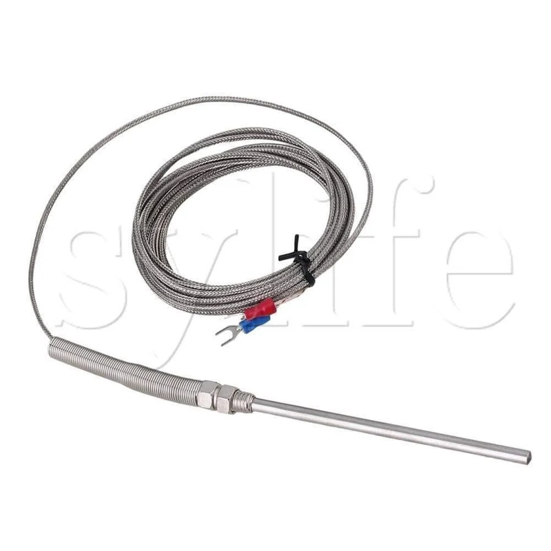 Generisches neues 3 Meter Hochtemperatur -100 ~ 1250 C Thermoelement K Typ 100 mm Sondensensoren
