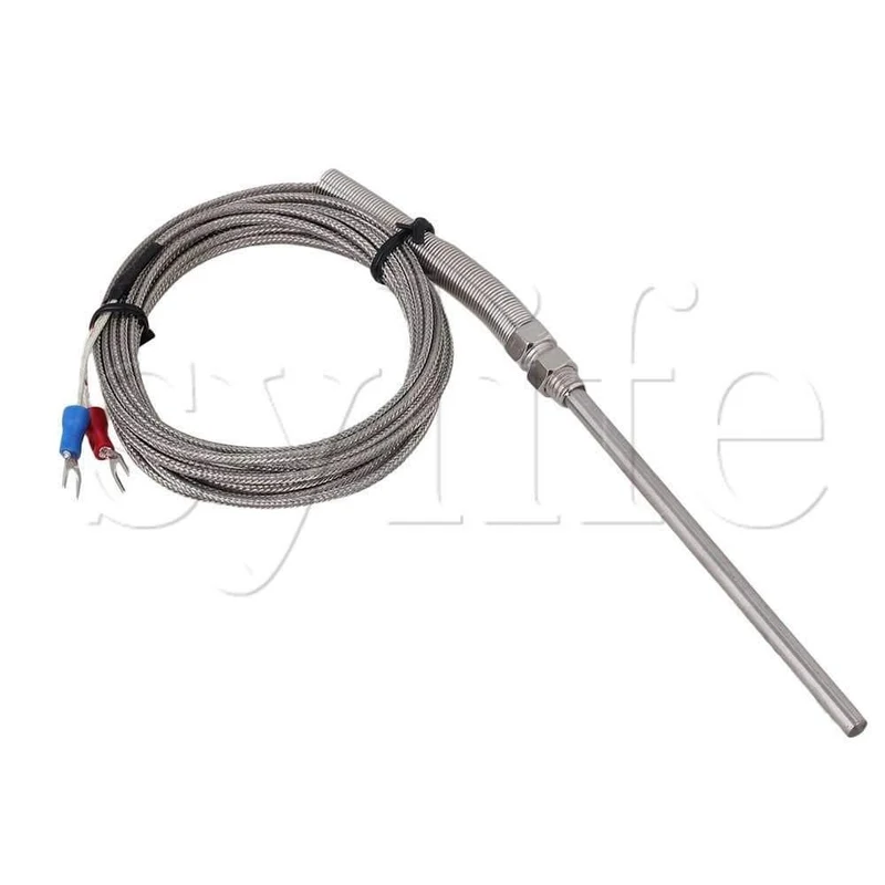 Generisches neues 3 Meter Hochtemperatur -100 ~ 1250 C Thermoelement K Typ 100 mm Sondensensoren
