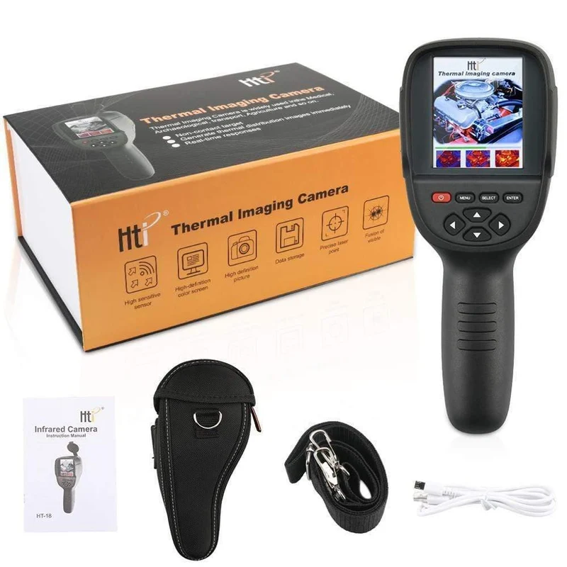 3.2-Zoll-TFT-Handinfrarot-Temperaturregelgerät Professionelle Infrarot-Wärmebildkamera HT-19