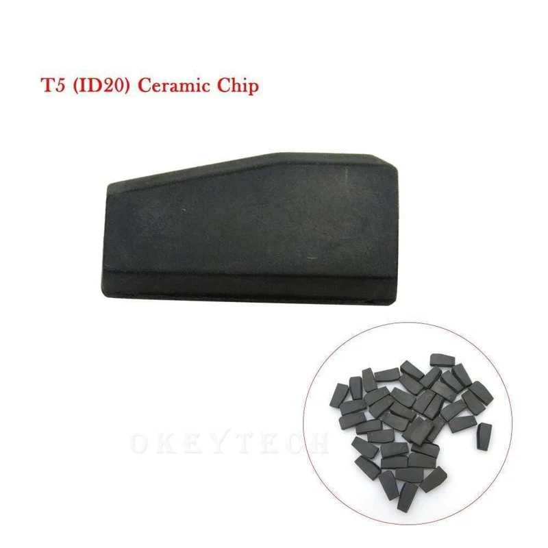 10pcs / lot neue ID T5-20 Transponder Chip Blank Carbon T5 klonbar Chip für Autoschlüssel Cemamic T5 Chip