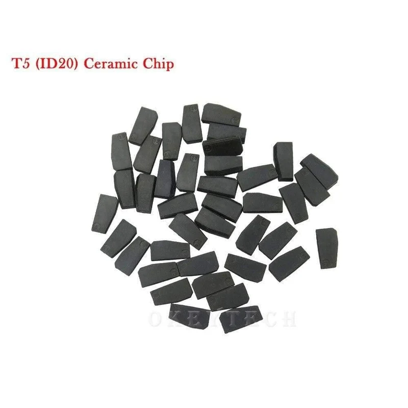 10pcs / lot neue ID T5-20 Transponder Chip Blank Carbon T5 klonbar Chip für Autoschlüssel Cemamic T5 Chip