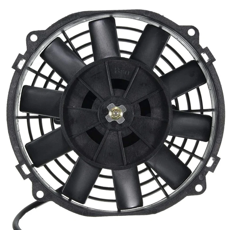 Universal 8 9 10 12 14 Zoll 12V 80W 2100RPM Gerade Schwarze Klinge Elektrischer Kühlerlüfter-Kit