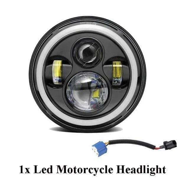 7-Zoll-LED-Scheinwerfer, universeller Motorrad-Scheinwerfer, LED-Moto-Front-Glühbirnen, Scheinwerfer für Auto, ATV, SUV, Roller, Motorrad-Lichter