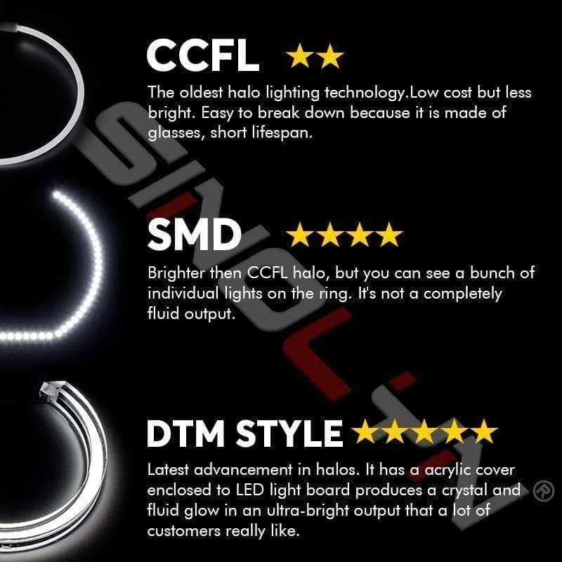 LED Angel Eyes Halo Ringe 3D DTM LCI M4 Stil Für BMW E90 E92 F30 F31 E60 E82 M5 Blinker weiß Gelb Switchback Zubehör