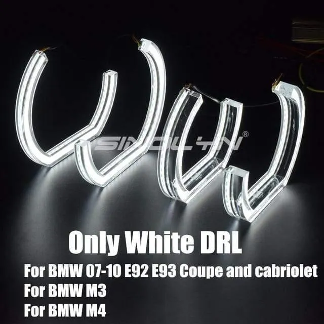 LED Angel Eyes Halo Ringe 3D DTM LCI M4 Stil Für BMW E90 E92 F30 F31 E60 E82 M5 Blinker weiß Gelb Switchback Zubehör