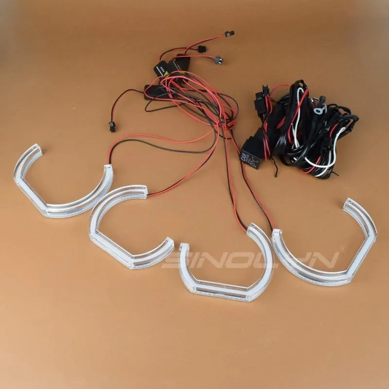 LED Angel Eyes Halo Ringe 3D DTM LCI M4 Stil Für BMW E90 E92 F30 F31 E60 E82 M5 Blinker weiß Gelb Switchback Zubehör