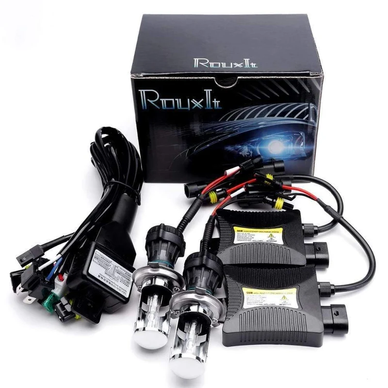 DC 12V 55W Bi-Xenon H4 55w Bixenon-Versteckset H4-3 High / Low-Versteckset 4300k 5000k 6000k 8000k 3000k 10000k 12000k für Autoscheinwerfer