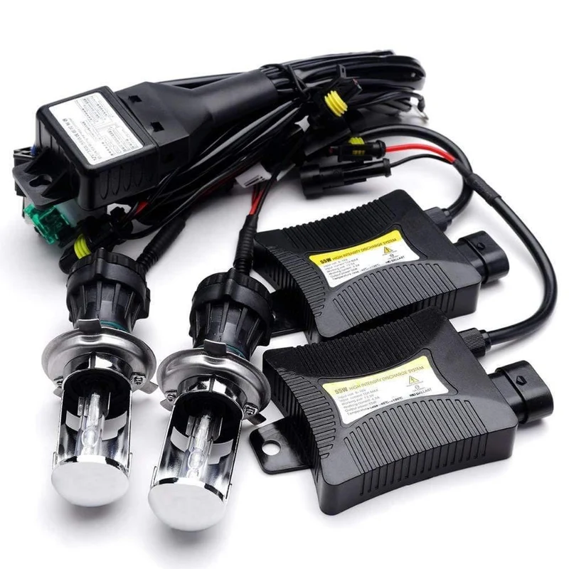 DC 12V 55W Bi-Xenon H4 55w Bixenon-Versteckset H4-3 High / Low-Versteckset 4300k 5000k 6000k 8000k 3000k 10000k 12000k für Autoscheinwerfer