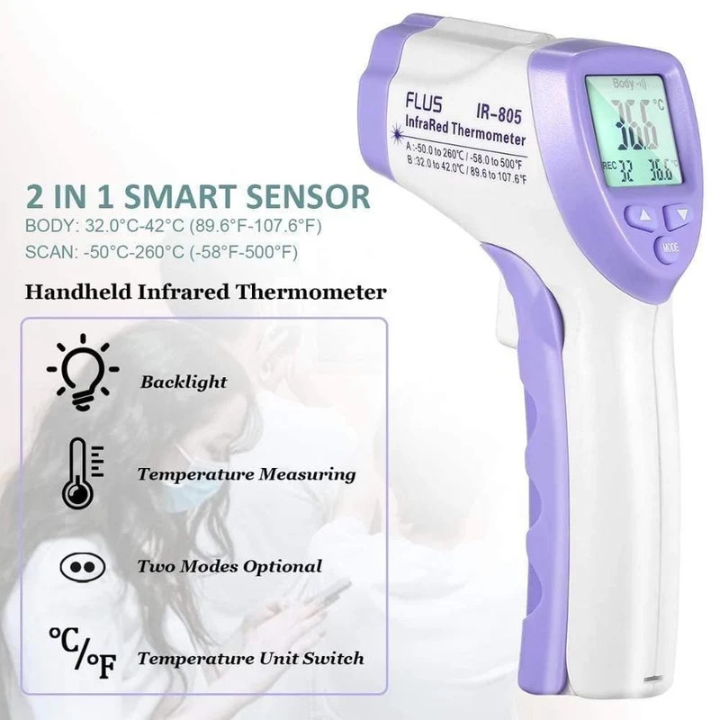 -20 ~ 450 ℃ / -4 ~ 842 ℉ METERK Infrarot-Wärmebildkamera IR-Infrarot-Bildgebungsgeräte Mini-Hand-Digital-Wärmebildkamera