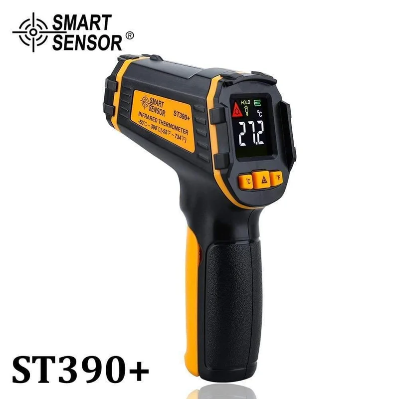 Digitales Infrarot-Thermometer Farb-LCD Berührungslose Oberfläche -50 ~ 380C 500C Temperaturmesser Pistole Handpyrometer Imager