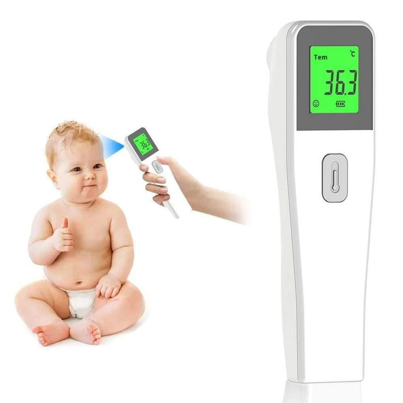 Infrarot Stirn Digital berührungslos Körpertemperaturmessung Körper Digital Infrarot Baby Adult LCD Ohr Ohr Termometro Infrarojo