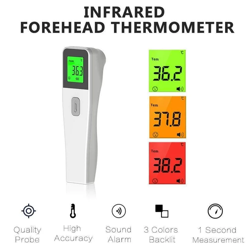 Infrarot Stirn Digital berührungslos Körpertemperaturmessung Körper Digital Infrarot Baby Adult LCD Ohr Ohr Termometro Infrarojo