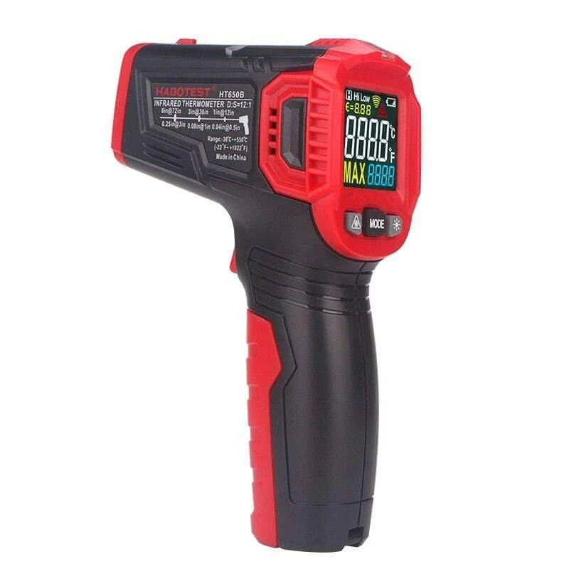 Habotest HT650B Temperaturmesser Laser Infrarot Digital Termometer Outdoor Meteo Station