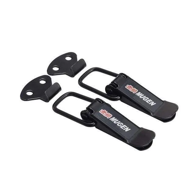 2PCS Sicherheitshaken-Verschluss-Clip-Kit Auto-Schnellverschluss-Stoßfänger-Schnallen-Verschluss Kofferraum vorne hinten Stoßfänger-Luke-Schnallen-Verschluss