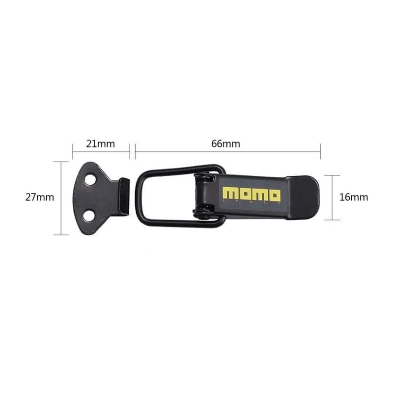 2PCS Sicherheitshaken-Verschluss-Clip-Kit Auto-Schnellverschluss-Stoßfänger-Schnallen-Verschluss Kofferraum vorne hinten Stoßfänger-Luke-Schnallen-Verschluss